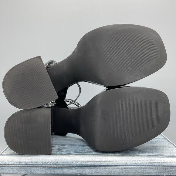 Steve Madden Women’s Wardo  Platform Sandals Black Size 10M - Picture 9 of 11